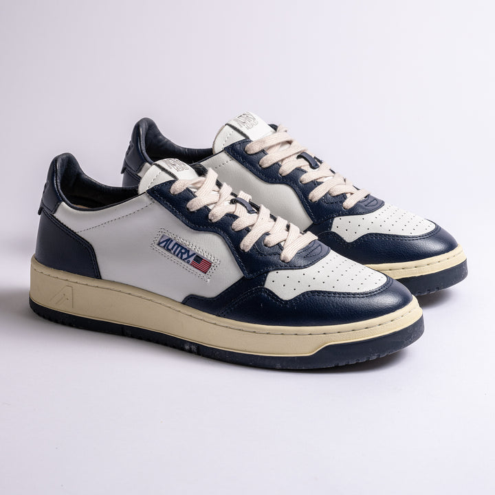 Medalist Bicolour Leather Navy