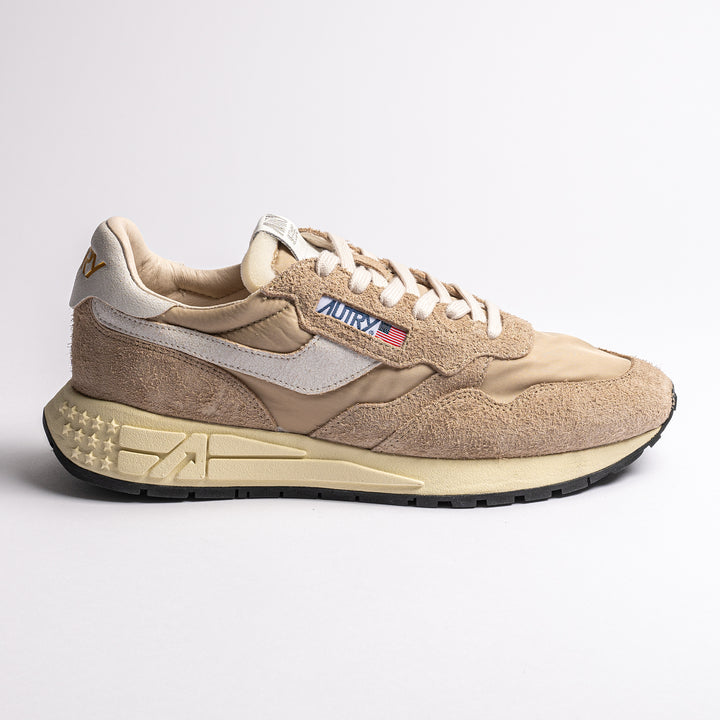 Reelwind Nylon/Suede Sneaker Beige