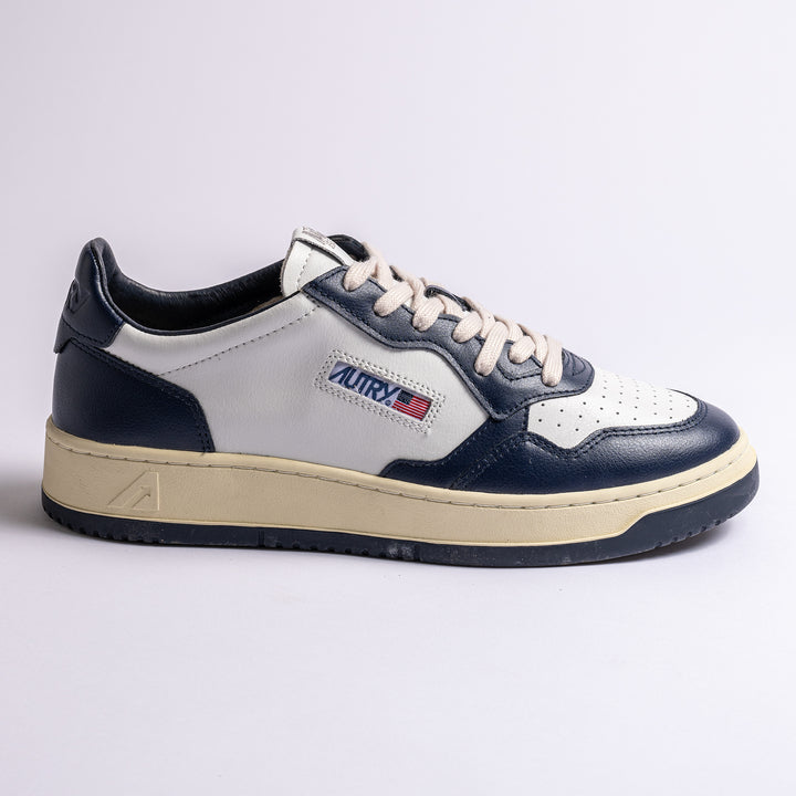 Medalist Bicolour Leather Navy
