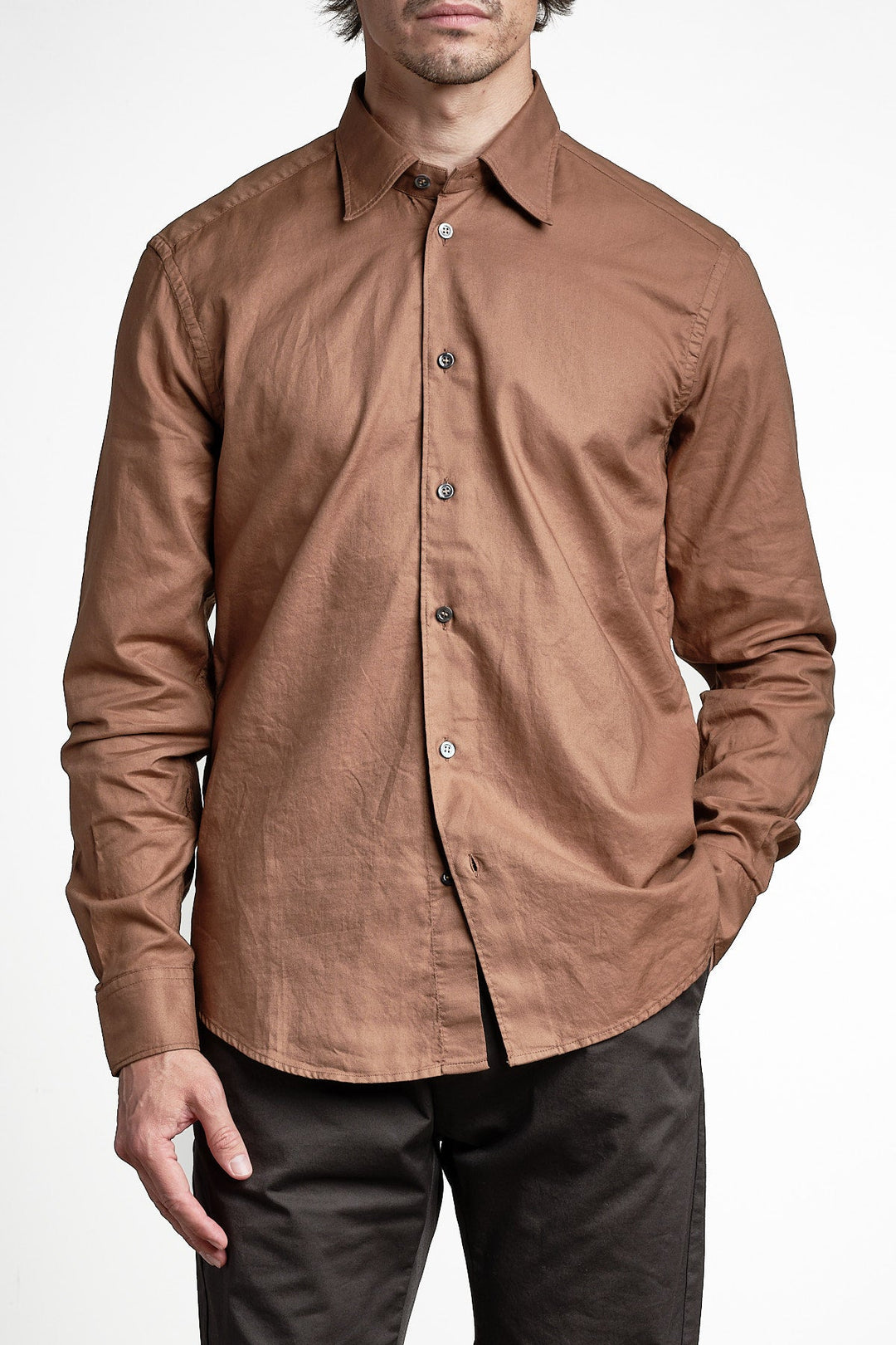 Camicia Maridola Copper – Barena, framifrån