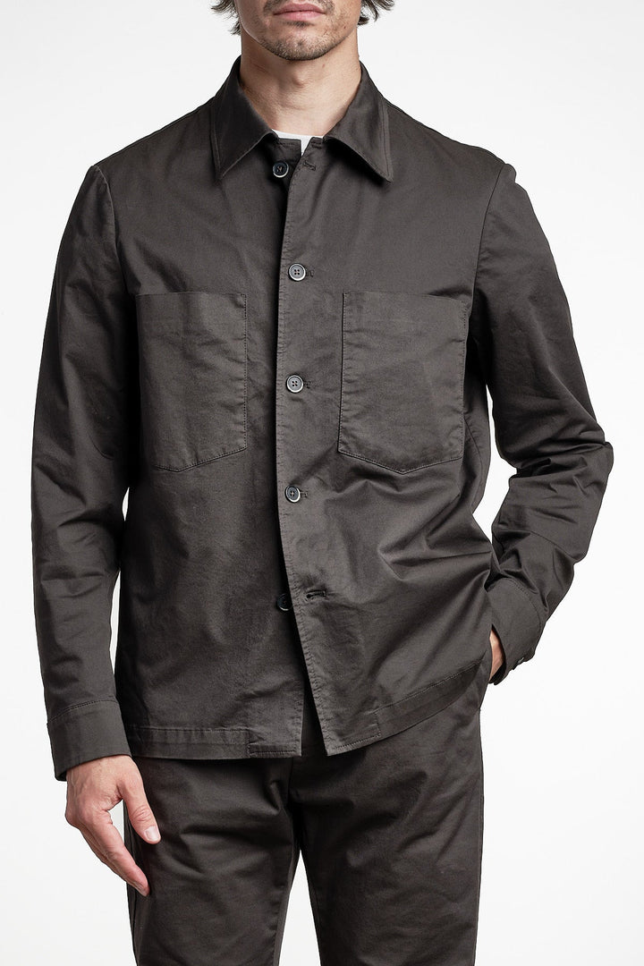 Overshirt Fio Dark Brown – Barena, framifrån