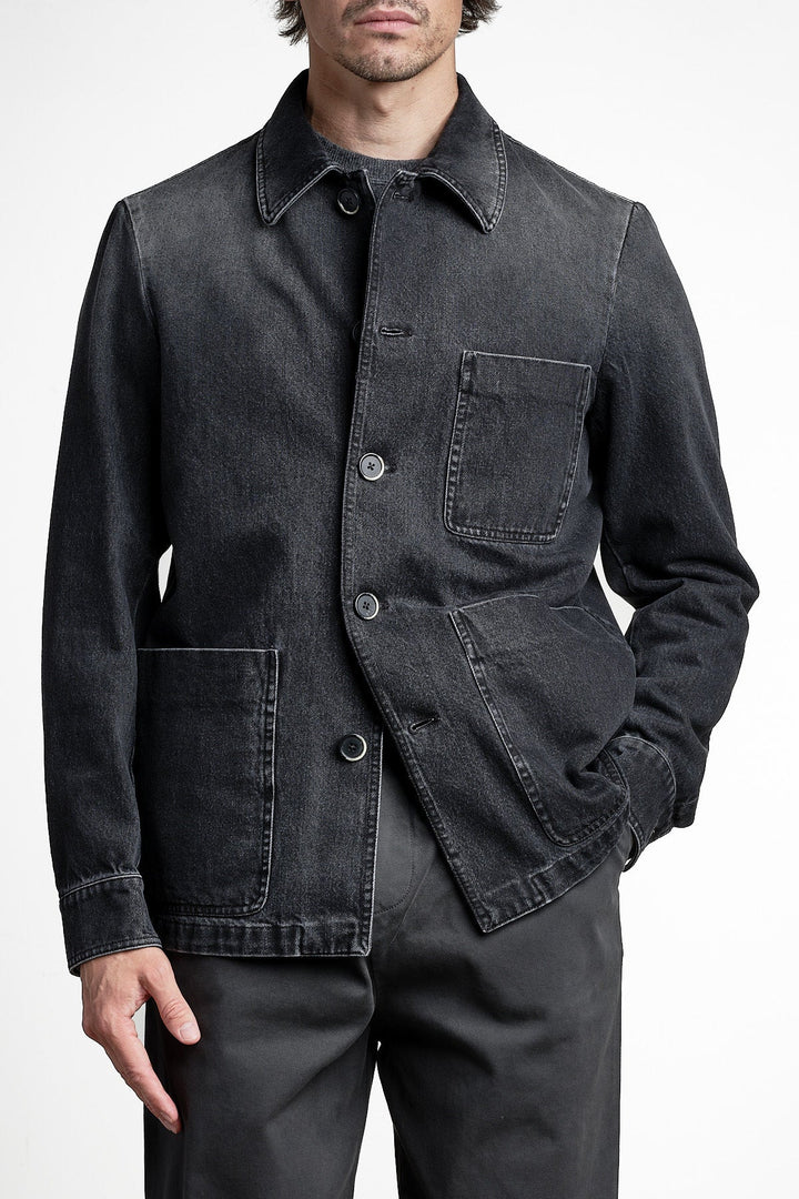 Overshirt Orno Stone – Barena, framifrån