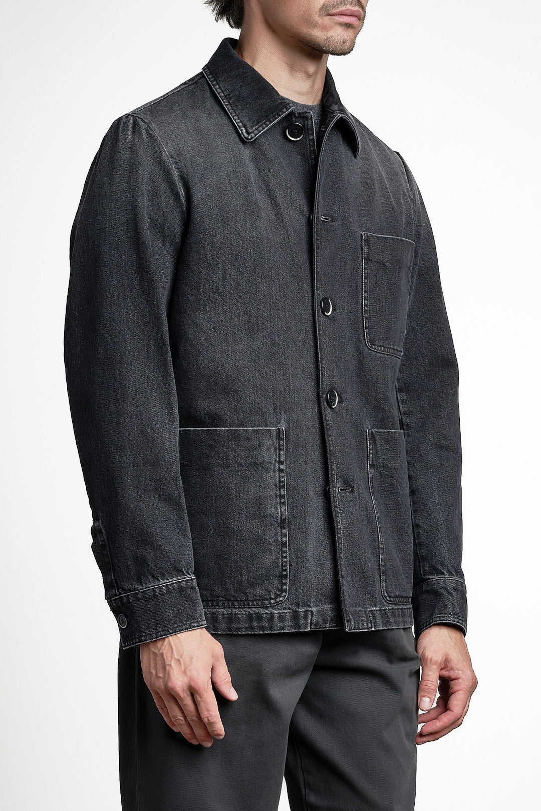 Overshirt Orno Stone – Barena, bakifrån