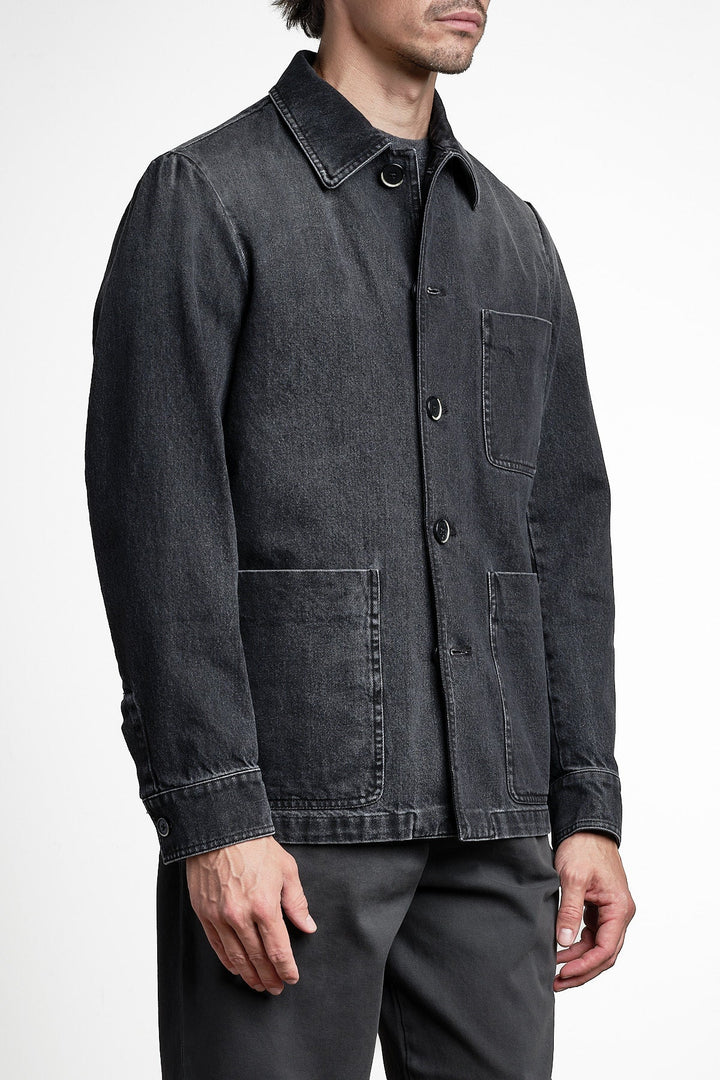 Overshirt Orno Stone – Barena, bakifrån