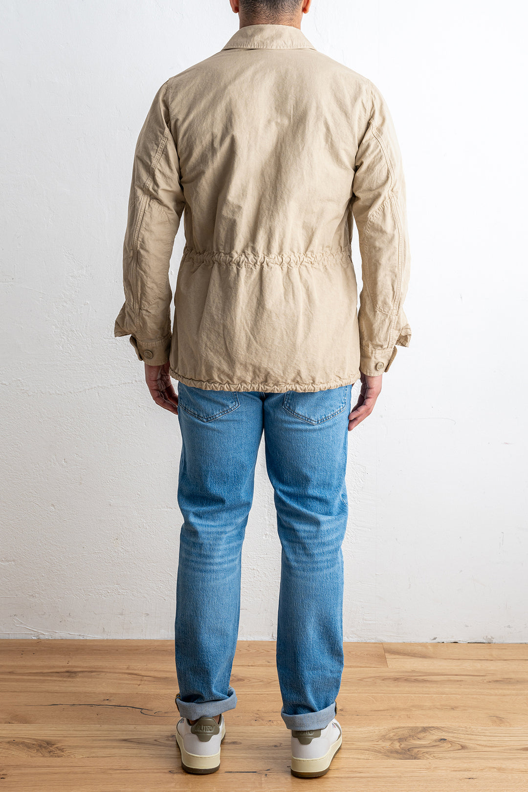 BASTOGNE COTTON LINEN FIELD JACKET Beige
