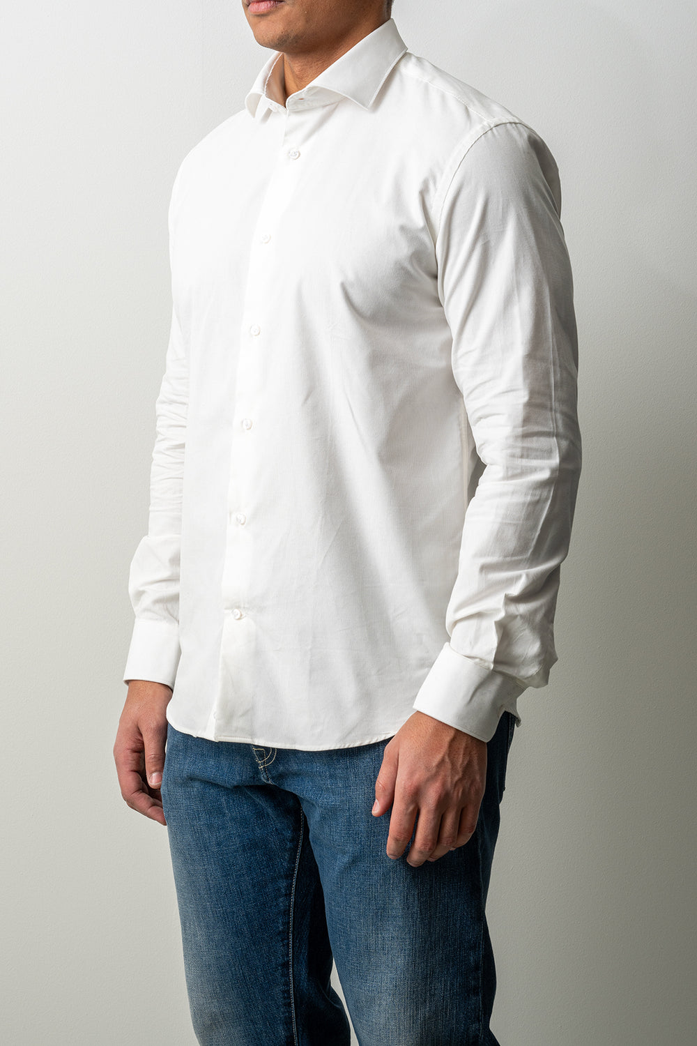 Baby Cord Cotton Shirt ECRU