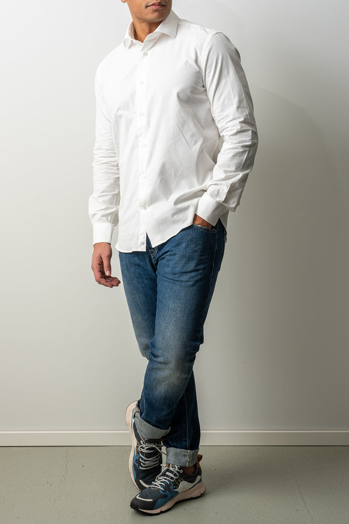 Baby Cord Cotton Shirt ECRU