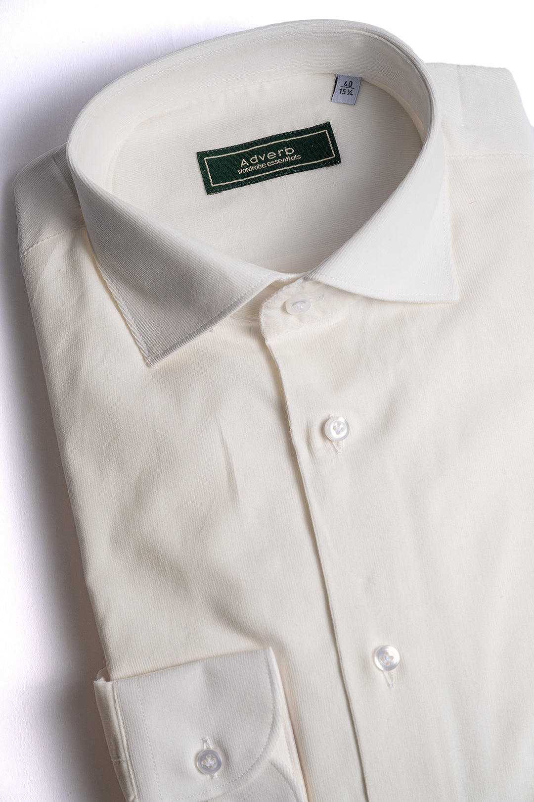 Baby Cord Cotton Shirt ECRU