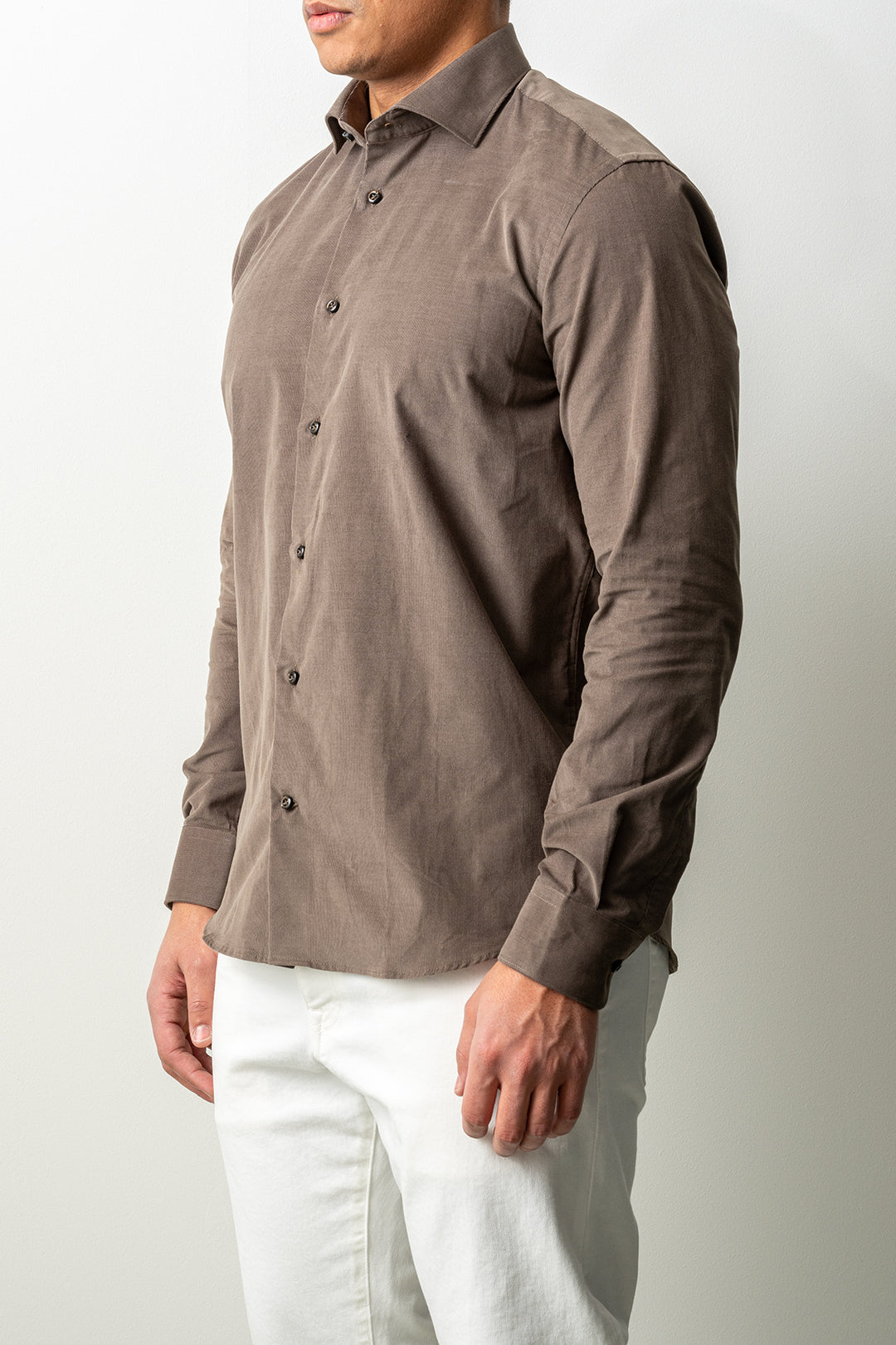 Baby Cord Cotton Shirt Green