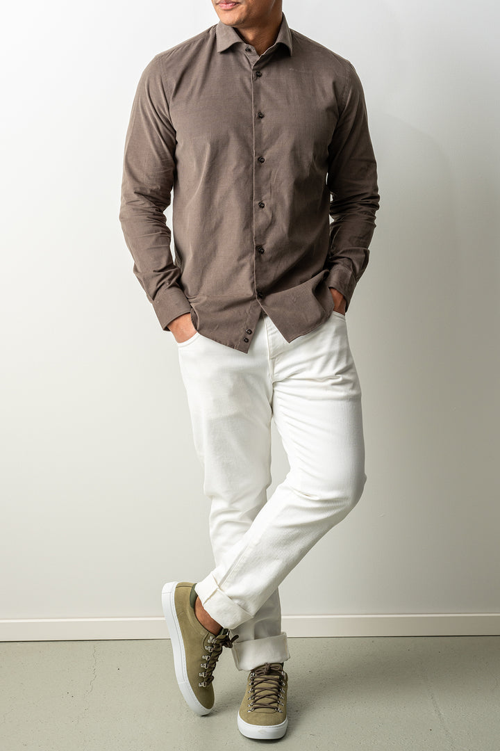 Baby Cord Cotton Shirt Green