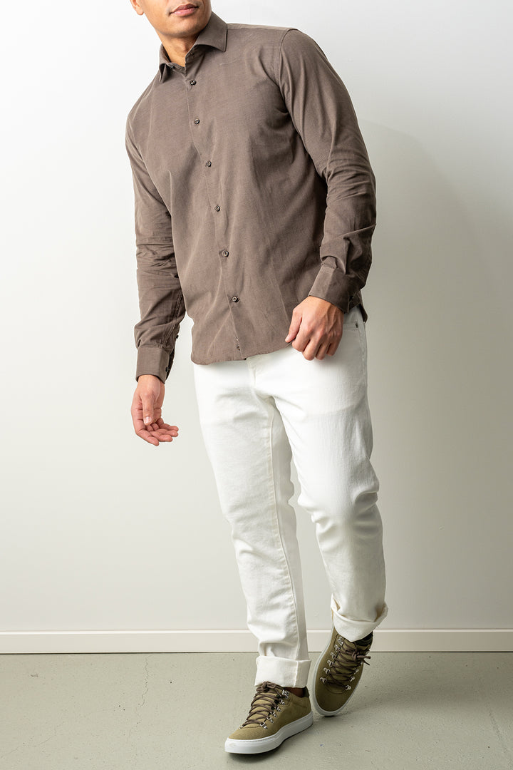 Baby Cord Cotton Shirt Green