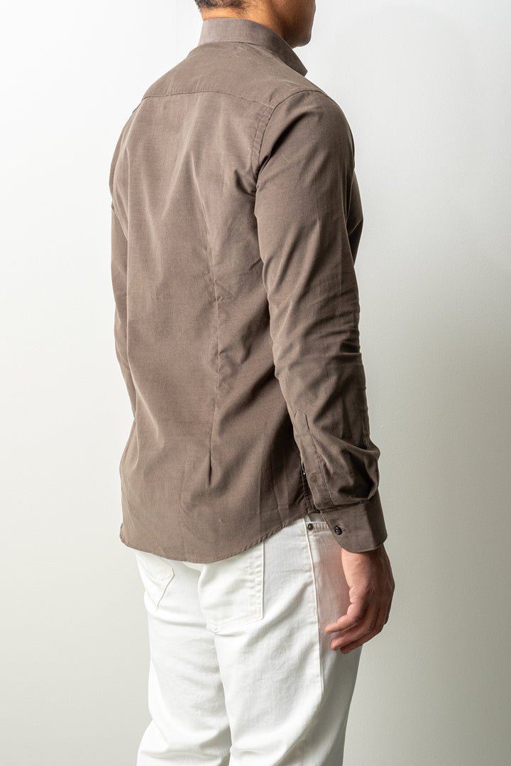 Baby Cord Cotton Shirt Green