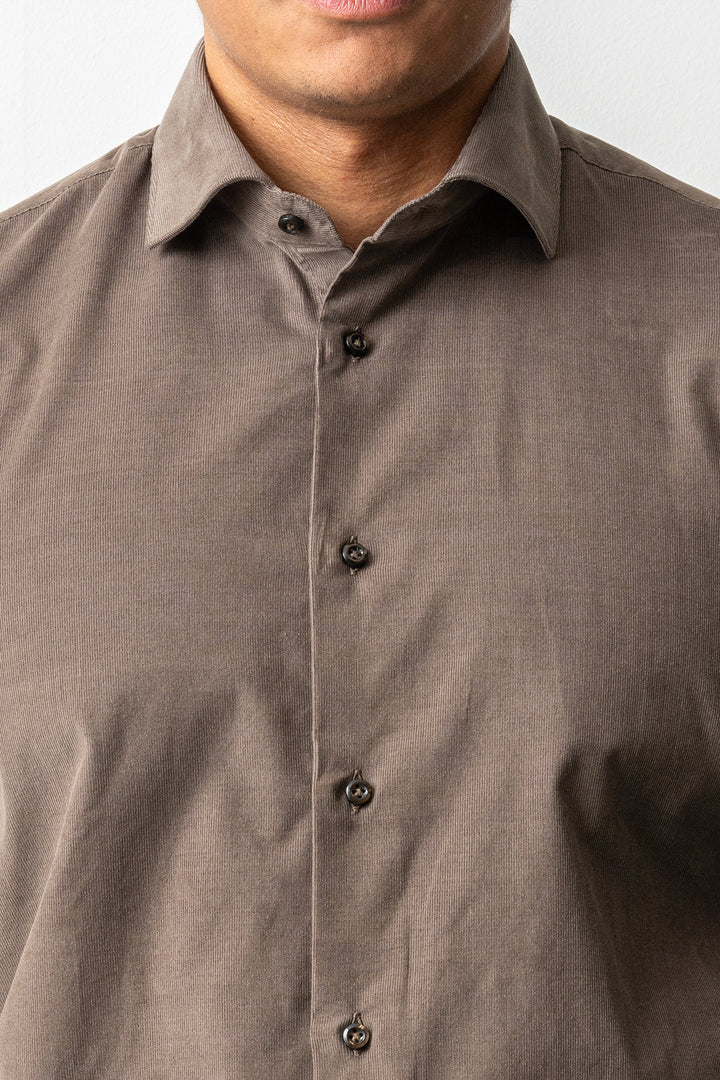 Baby Cord Cotton Shirt Green