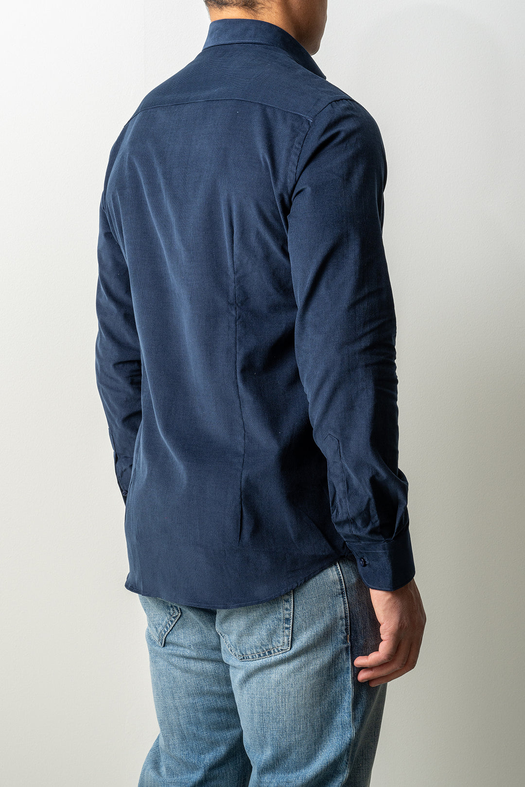 Baby Cord Cotton Shirt Navy
