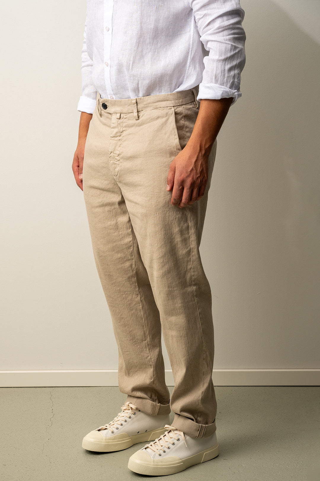 Boston Style Linen Trouser SAND