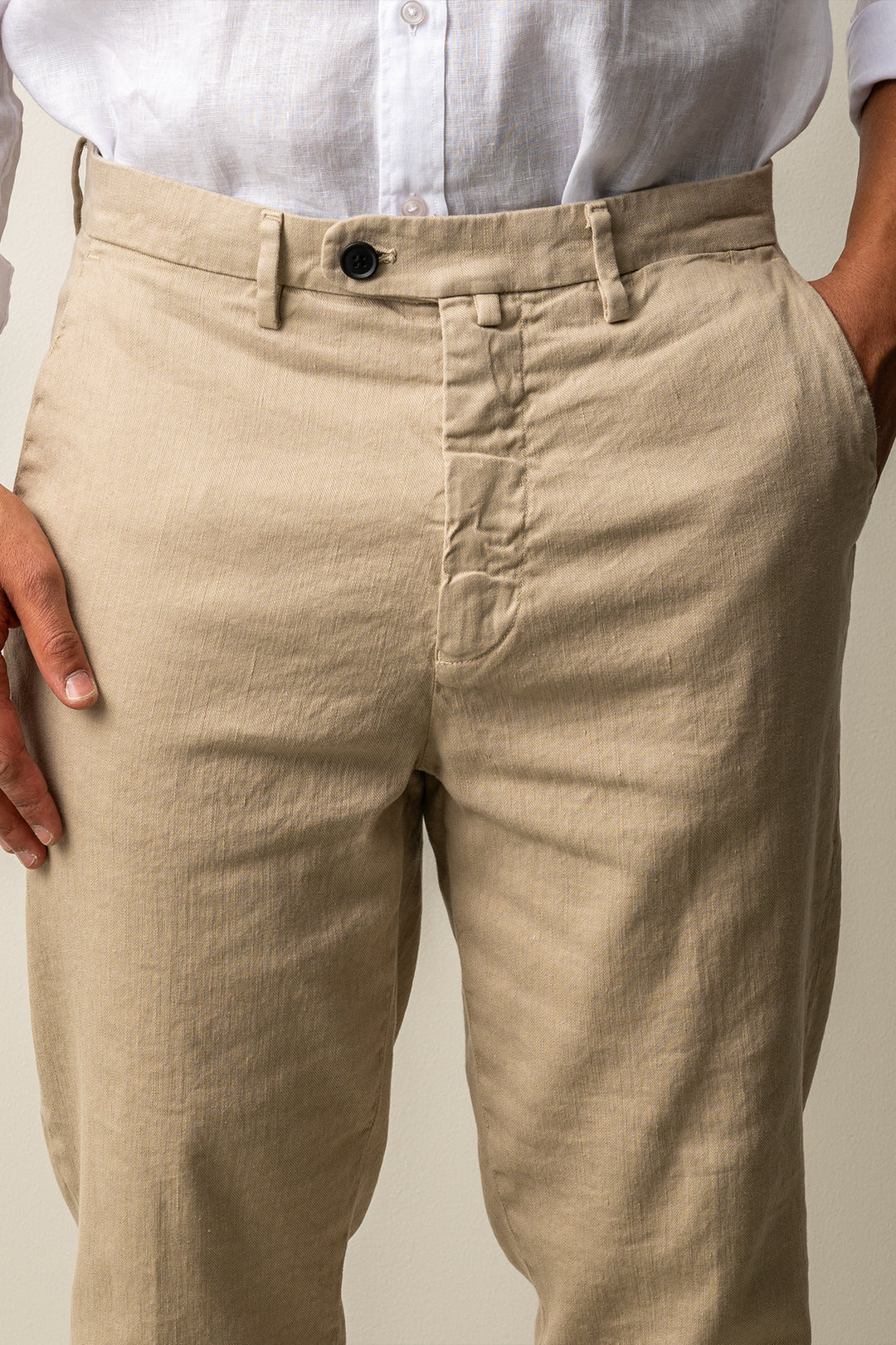 Boston Style Linen Trouser SAND