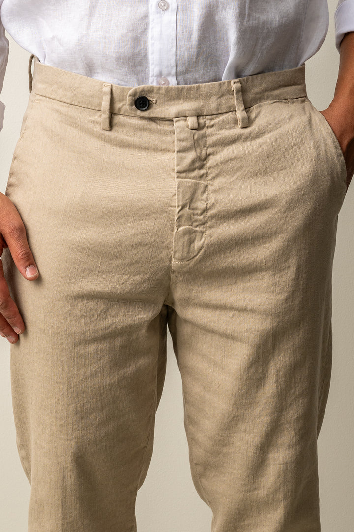 Boston Style Linen Trouser SAND