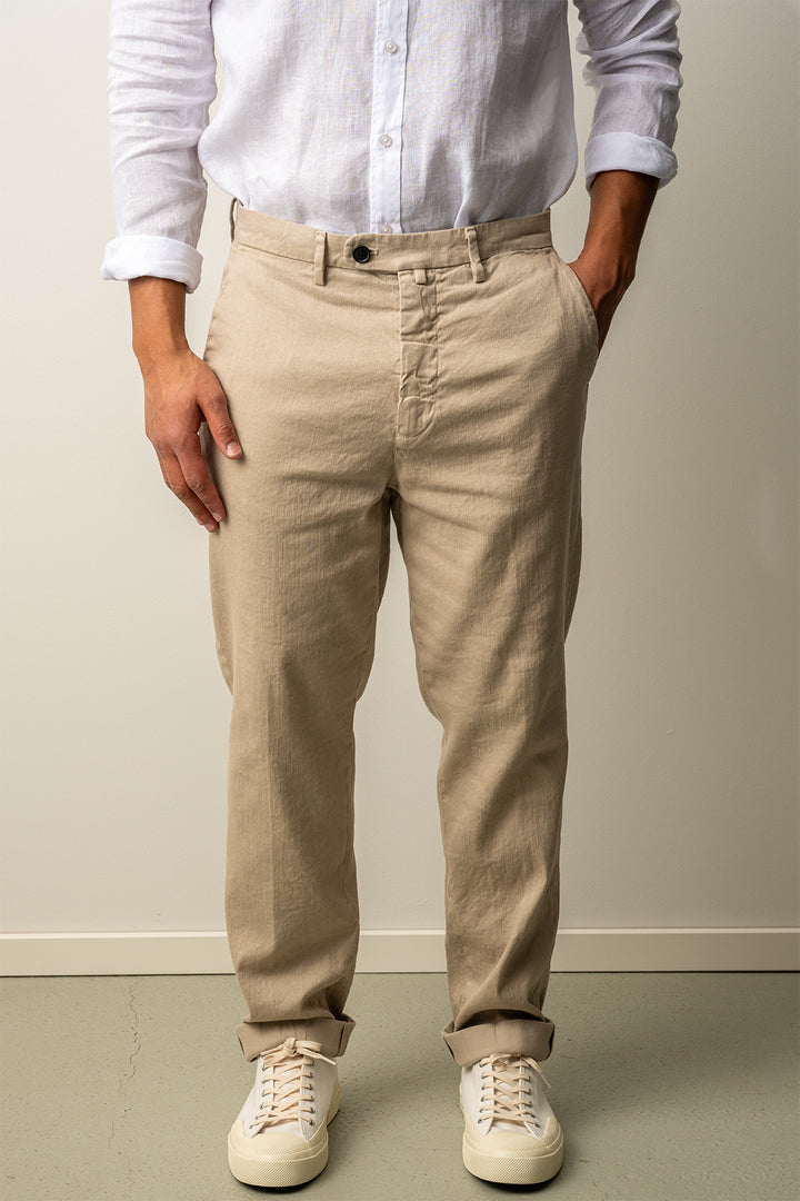 Boston Style Linen Trouser SAND