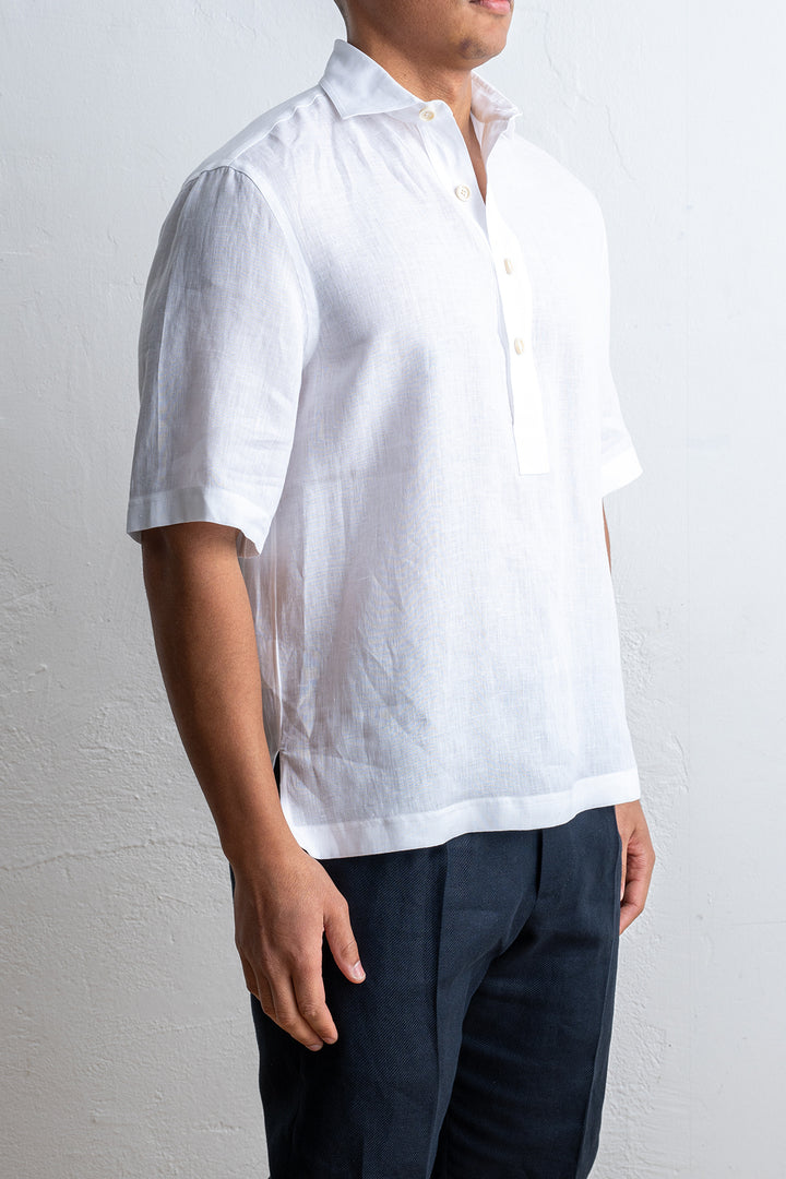 Bussarong Linen Shirt White