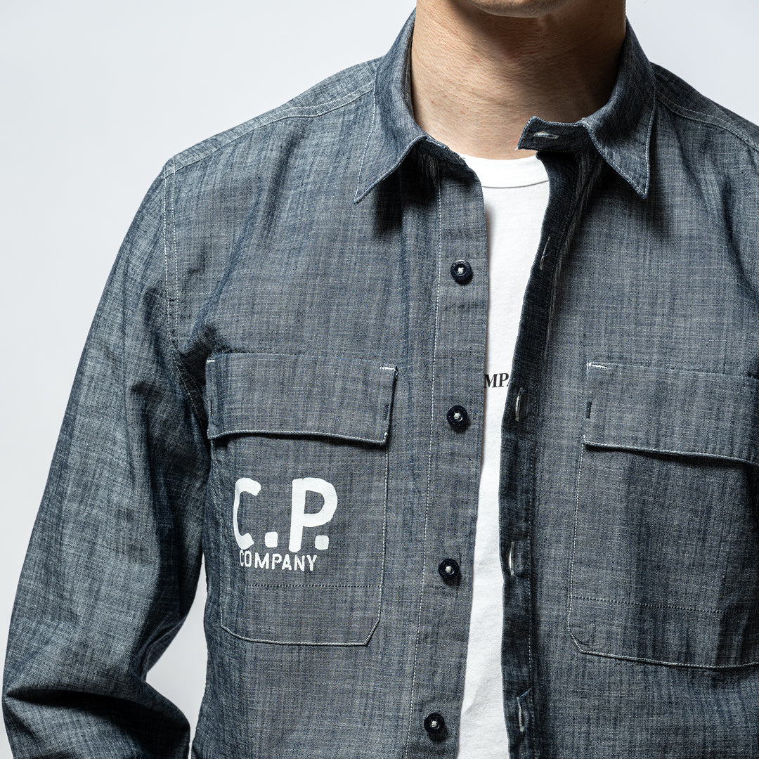 C.P Company Logo Shirt DENIM