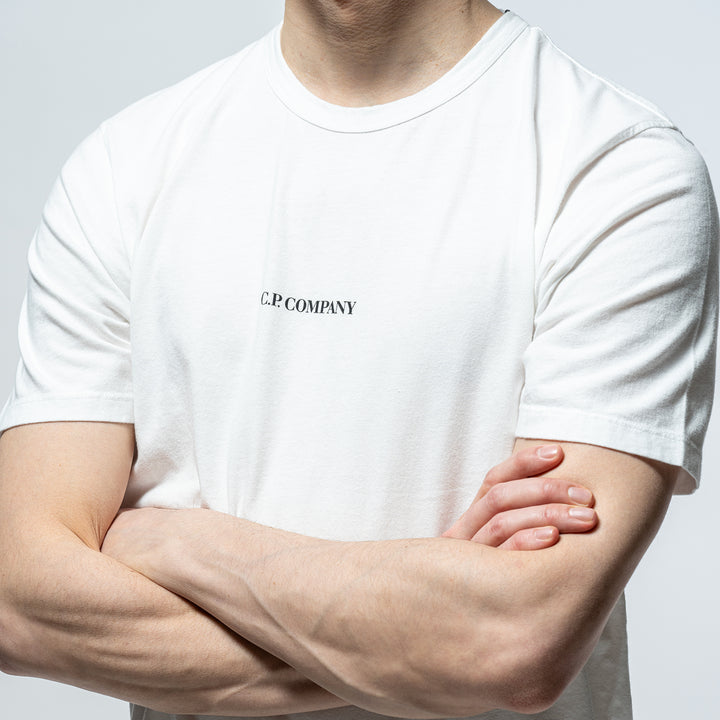 C.P Company Logo T-shirt Gauze White