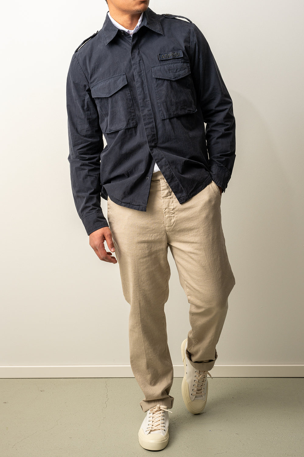 Camicia Field Overshirt Navy