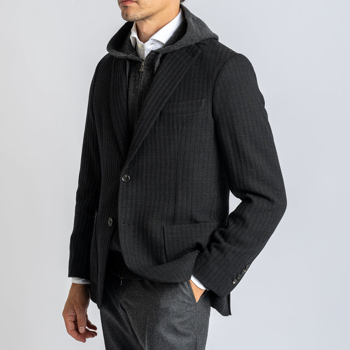 Wool Structured Blazer Antracite