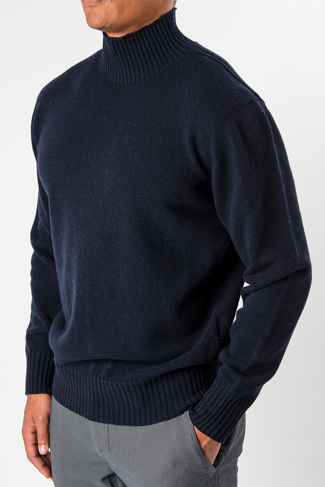 Clark Wool Sweater Navy Blue