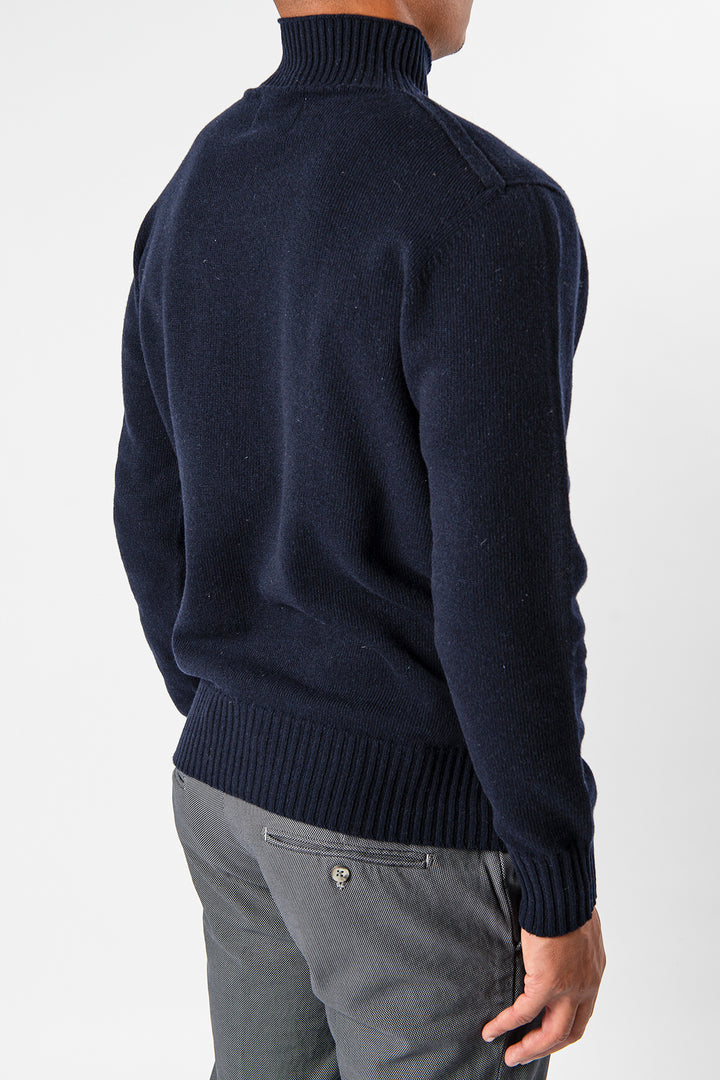 Clark Wool Sweater Navy Blue