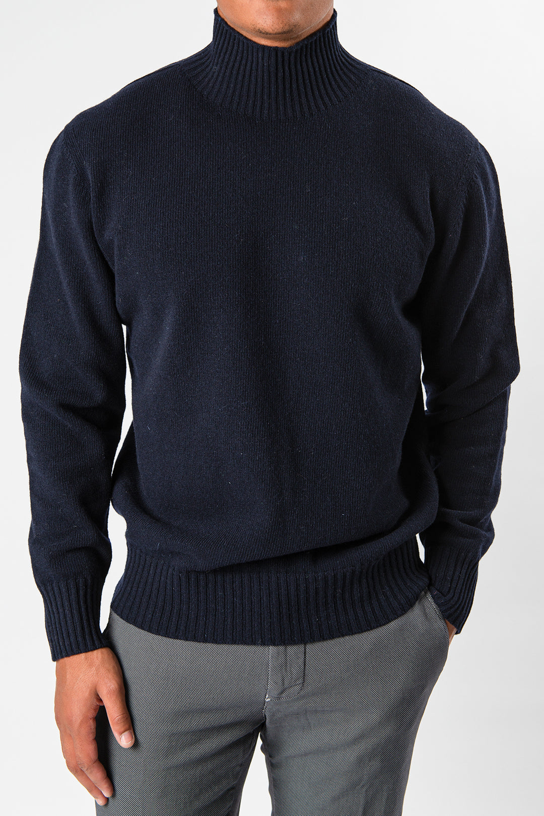 Clark Wool Sweater Navy Blue