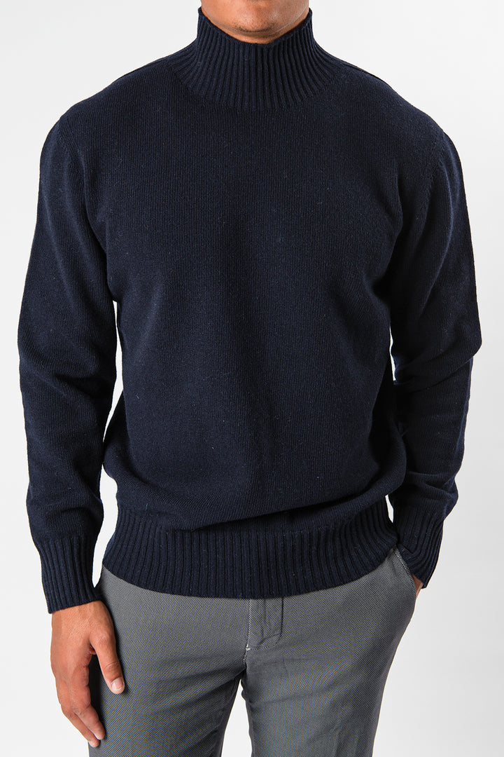 Clark Wool Sweater Navy Blue