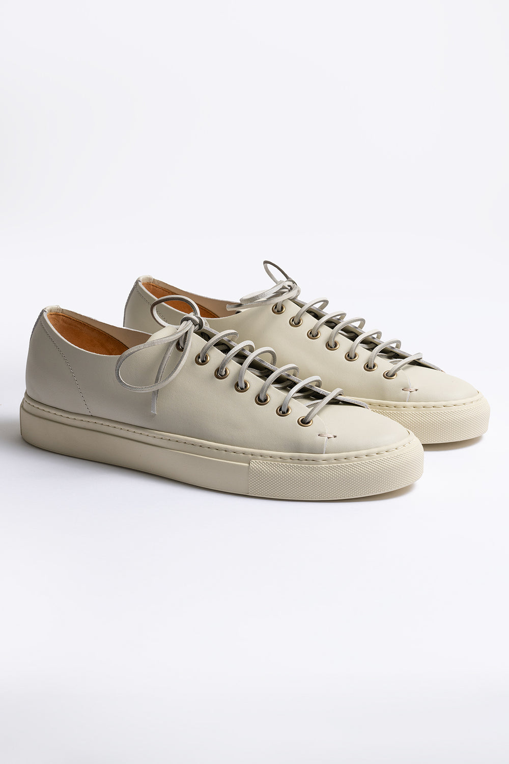 Classic Tanino Leather Sneaker Anise