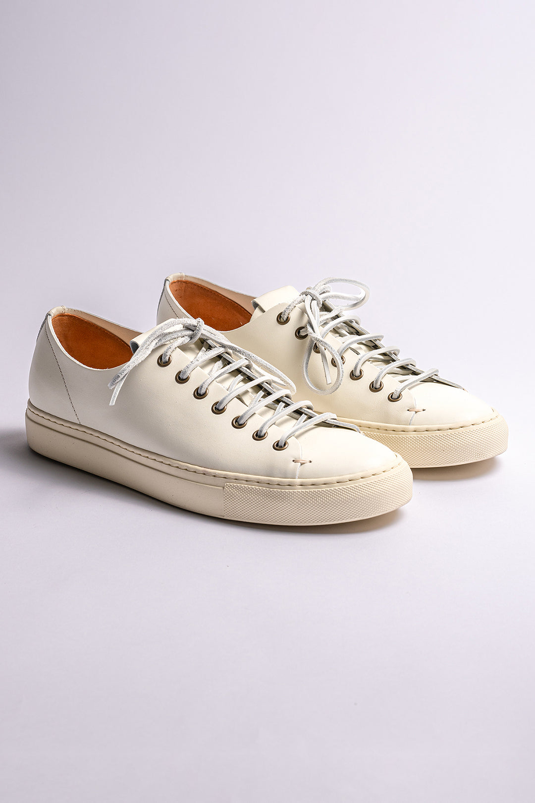 Classic Tanino Leather Sneaker White