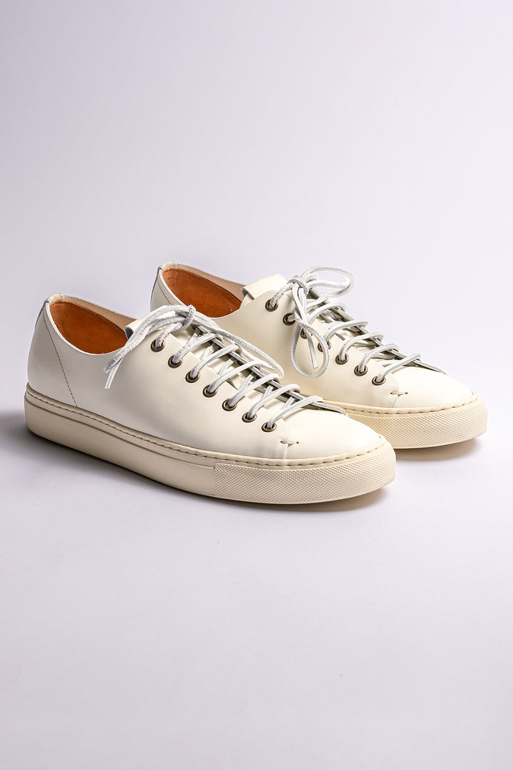 Classic Tanino Leather Sneaker White