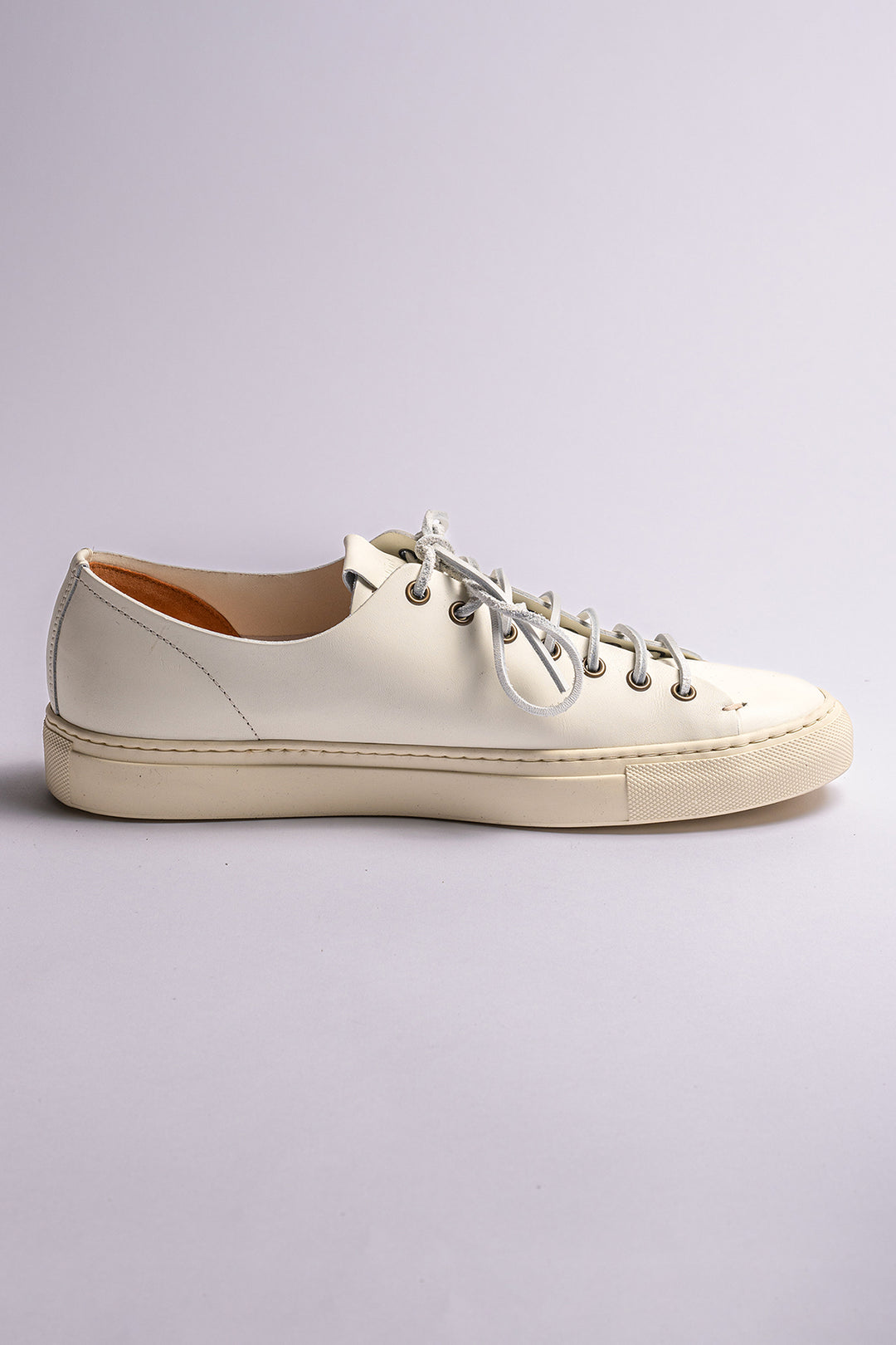 Classic Tanino Leather Sneaker White