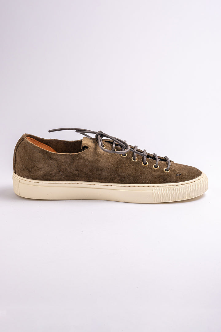 Classic Tanino Suede Sneaker Militare