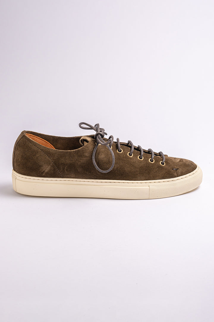 Classic Tanino Suede Sneaker Militare