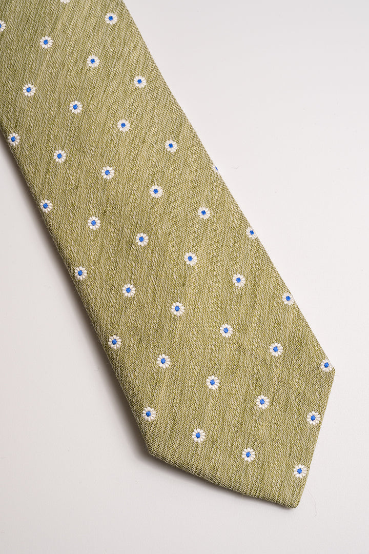 Classic Tie Green Melange