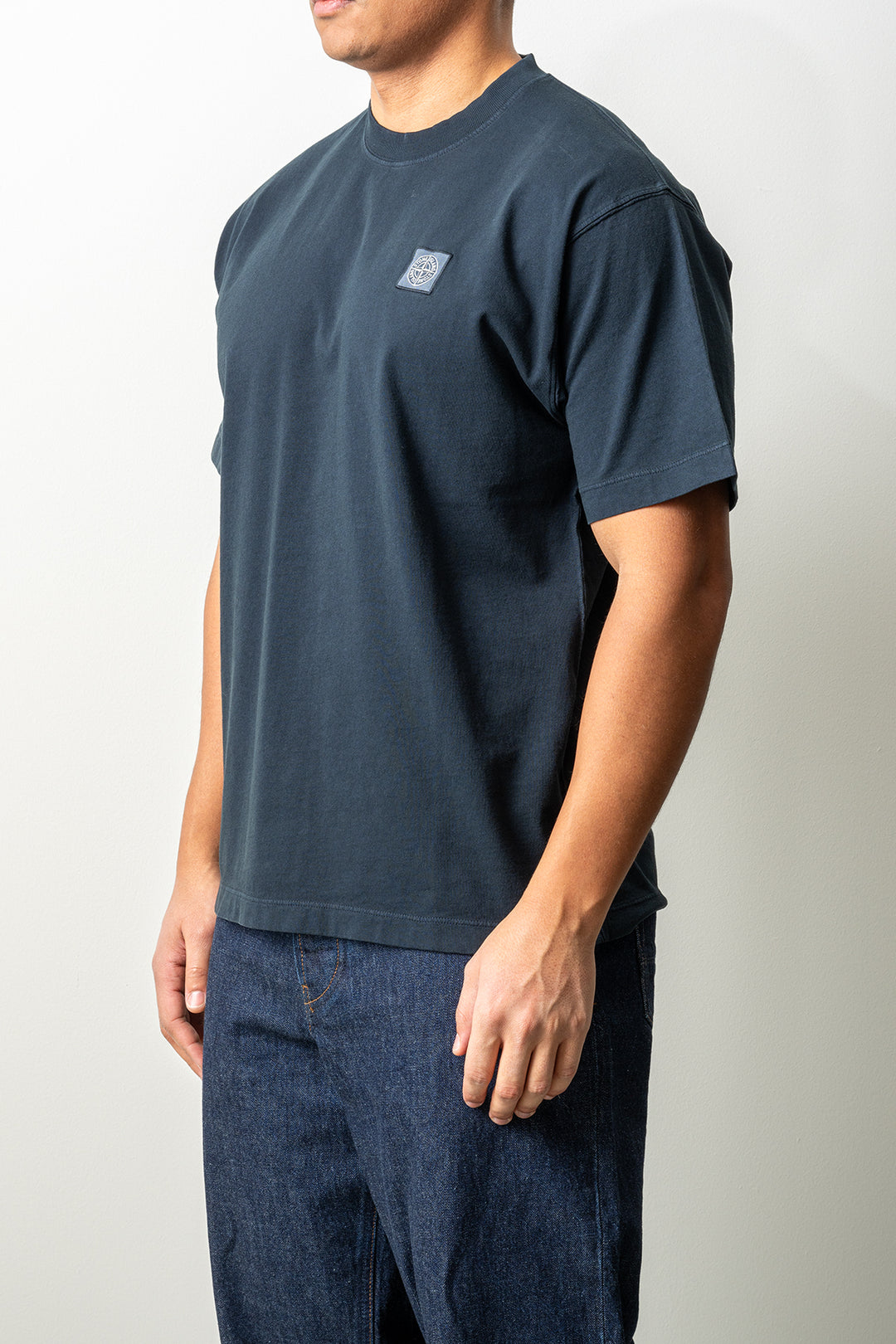 Combed Organic Cotton Jersey T-Shirt 2100030 Navy Blue