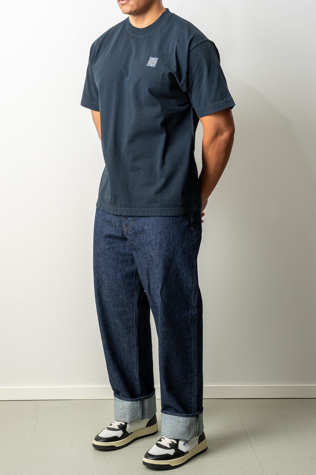 Combed Organic Cotton Jersey T-Shirt 2100030 Navy Blue