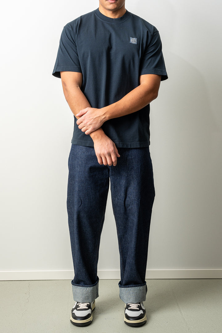 Combed Organic Cotton Jersey T-Shirt 2100030 Navy Blue