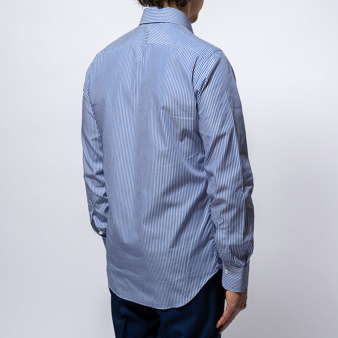 Cotton Business Stripe Regular Fit BLUE