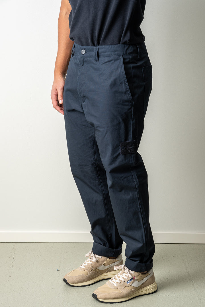 Cotton Canvas Ghost Trouser 3100018 Navy Blue