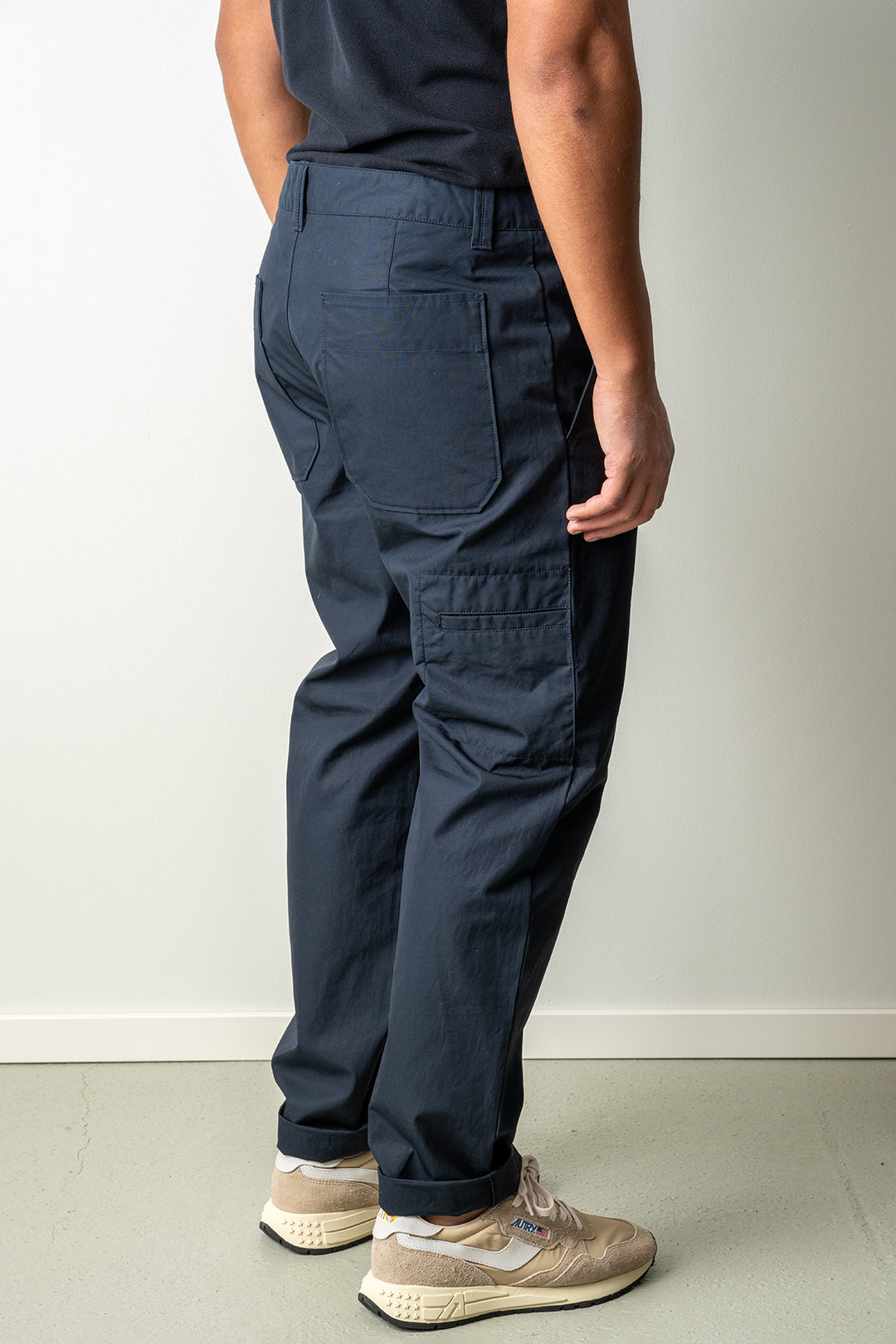 Cotton Canvas Ghost Trouser 3100018 Navy Blue