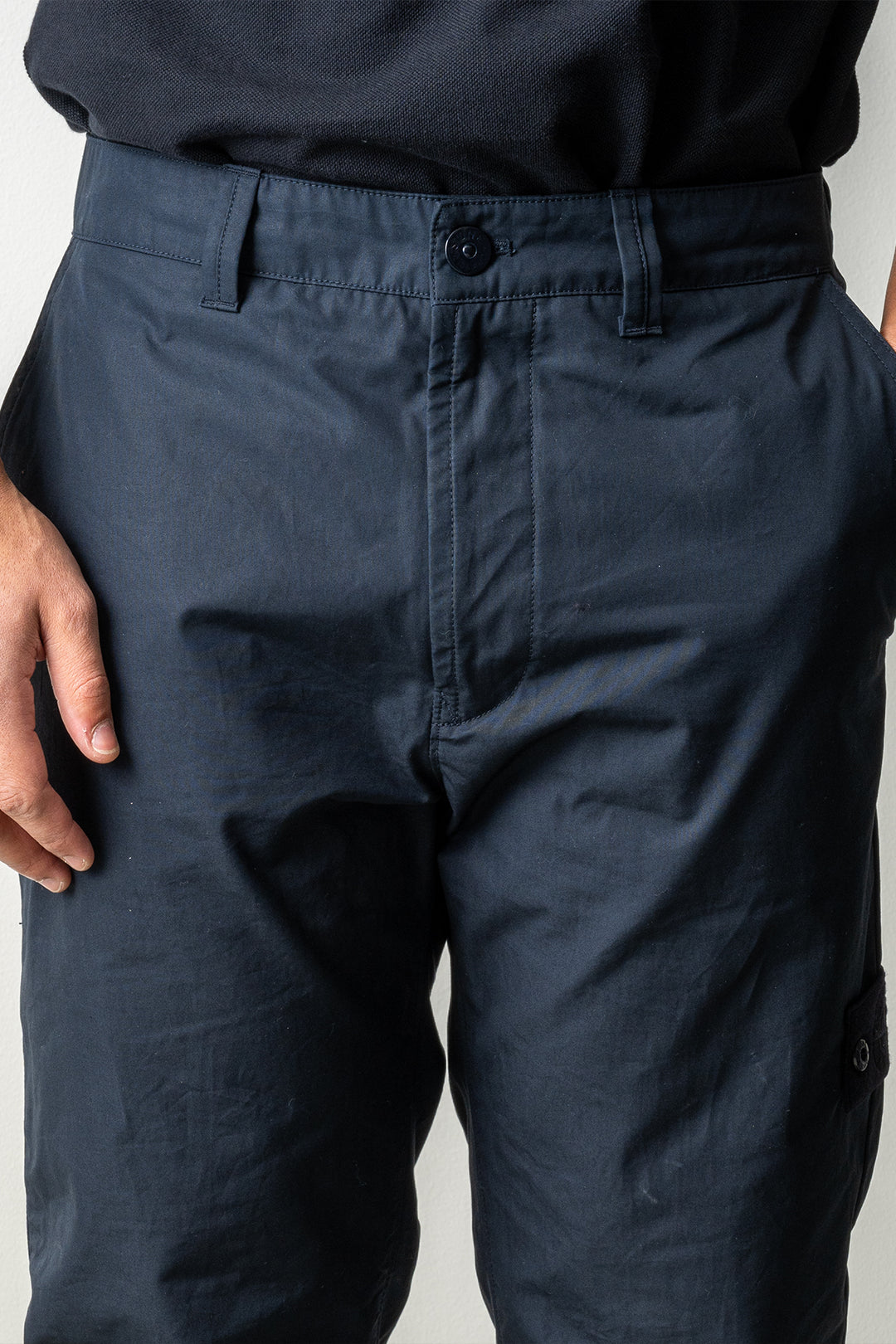 Cotton Canvas Ghost Trouser 3100018 Navy Blue