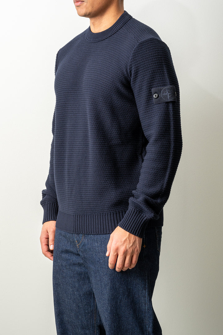 Cotton Cashmere Ghost Sweater 5100032 Navy Blue