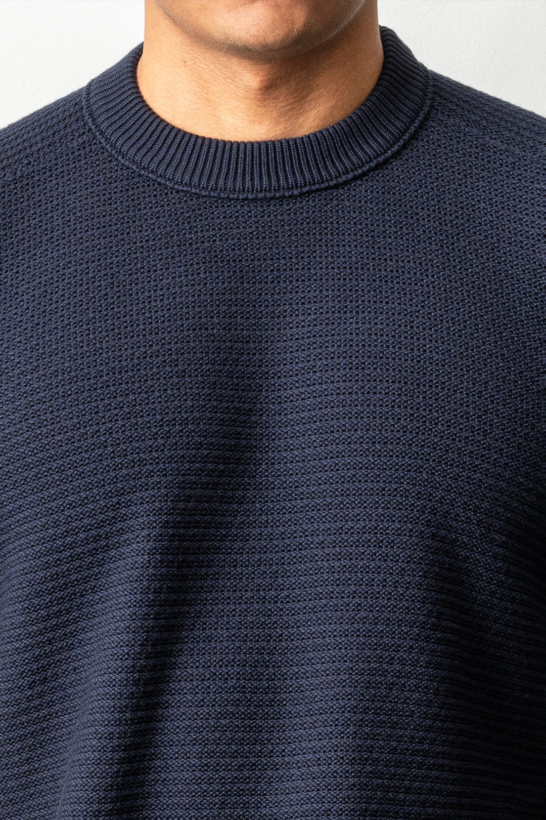 Cotton Cashmere Ghost Sweater 5100032 Navy Blue