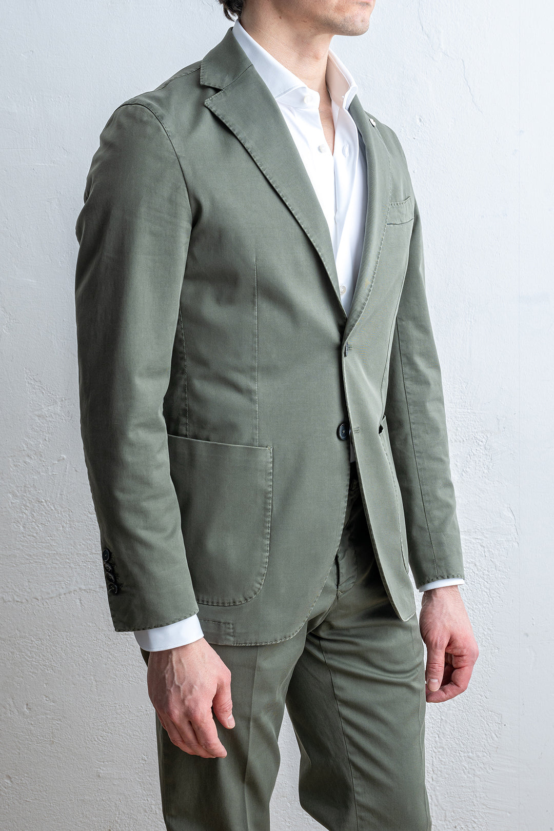 Cotton Garment Dyed Suit SAGE