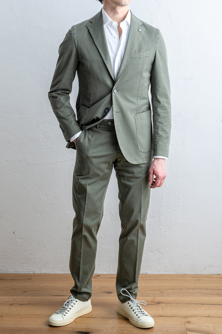 Cotton Garment Dyed Suit SAGE