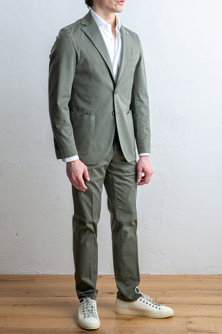 Cotton Garment Dyed Suit SAGE